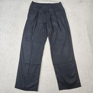 NN07 Pants Mens 34x34 (34x32) Blue Kay Relaxed Pleated Viscose Linen Dress Pants